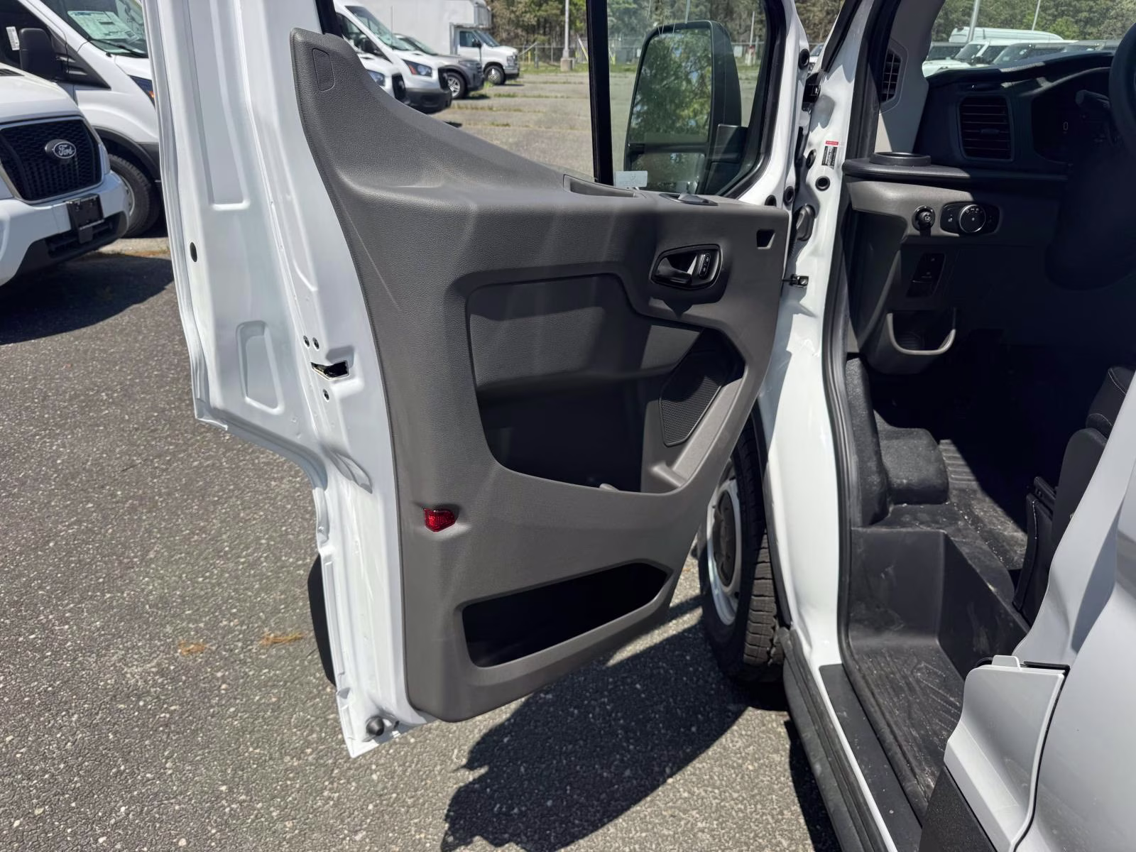 2026 Oxford White Ford Transit Cargo Van T-350 148 EL Hi Rf 9500 GVWR RWD RWD Van