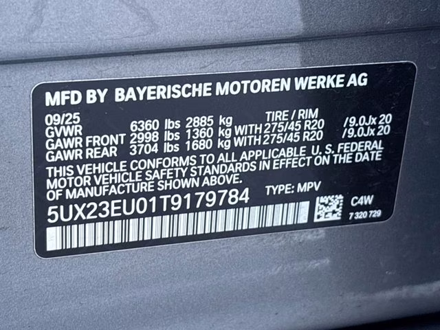 2026 Gray BMW X5 xDrive40i AWD SUV