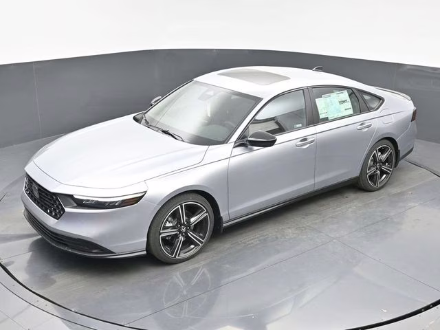 2026 Solar Silver Metallic Honda Accord Hybrid Sport FWD Sedan