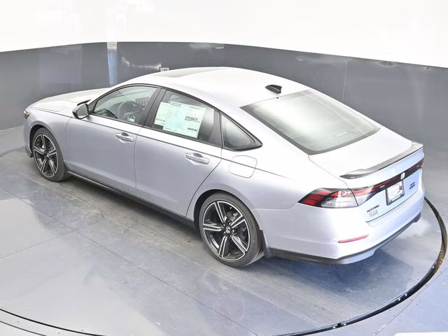 2026 Solar Silver Metallic Honda Accord Hybrid Sport FWD Sedan