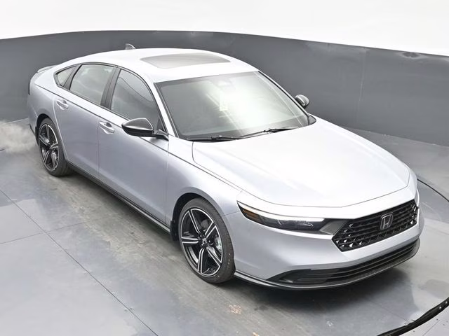 2026 Solar Silver Metallic Honda Accord Hybrid Sport FWD Sedan