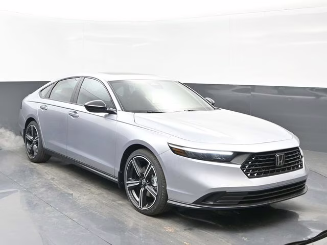2026 Solar Silver Metallic Honda Accord Hybrid Sport FWD Sedan