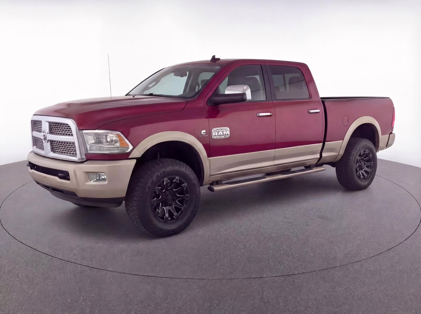 2012 Deep Cherry Red Crystal Pearlcoat Ram 2500 Laramie Longhorn 4X4 Truck