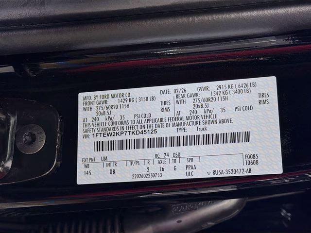 2026 Agate Black Metallic Ford F-150 STX RWD Truck