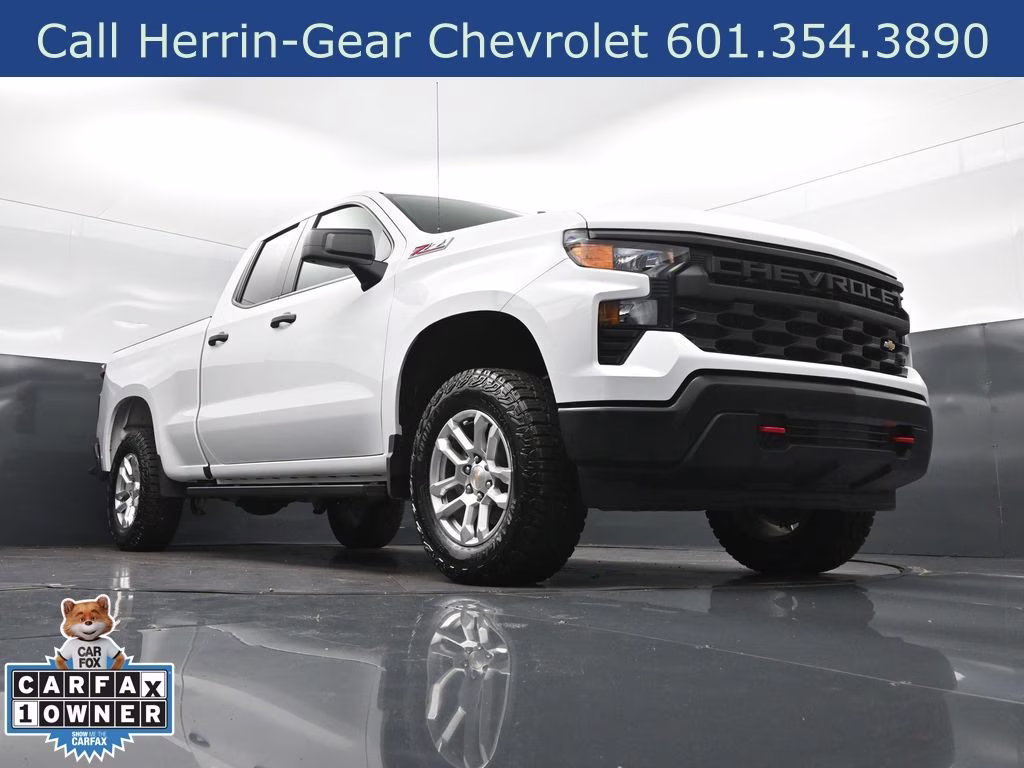 2026 Summit White Chevrolet Silverado 1500 WT 4X4 Truck