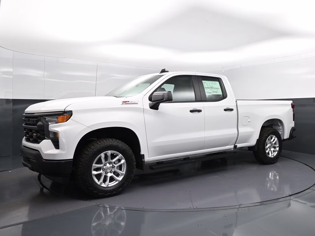 2026 Summit White Chevrolet Silverado 1500 WT 4X4 Truck