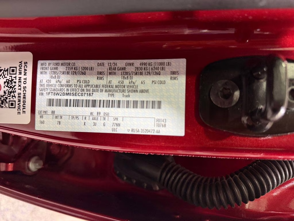 2025 Ruby Red Metallic Ford Super Duty F-250 SRW Platinum w/Tremor Off Road & 5th Wheel Prep 4X4 Truck