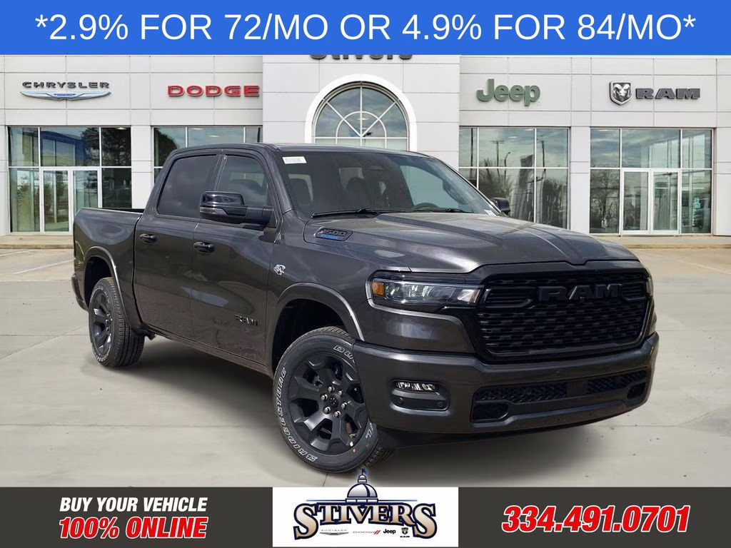 2026 Granite Crystal Metallic Clearcoat Ram 1500 Big Horn/Lone Star 4X4 Truck