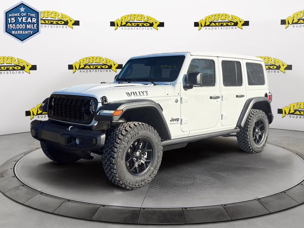 2026 Bright White Clearcoat Jeep Wrangler Willys 4X4 SUV