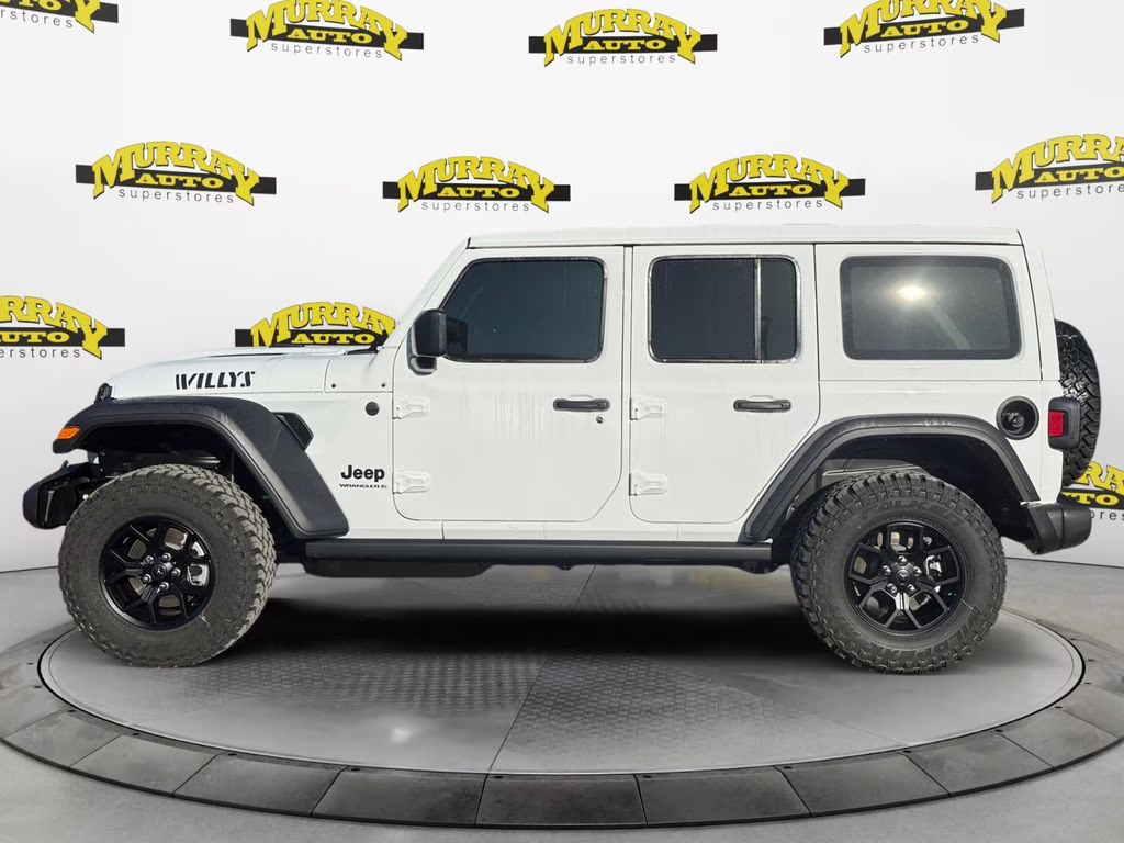 2026 Bright White Clearcoat Jeep Wrangler Willys 4X4 SUV