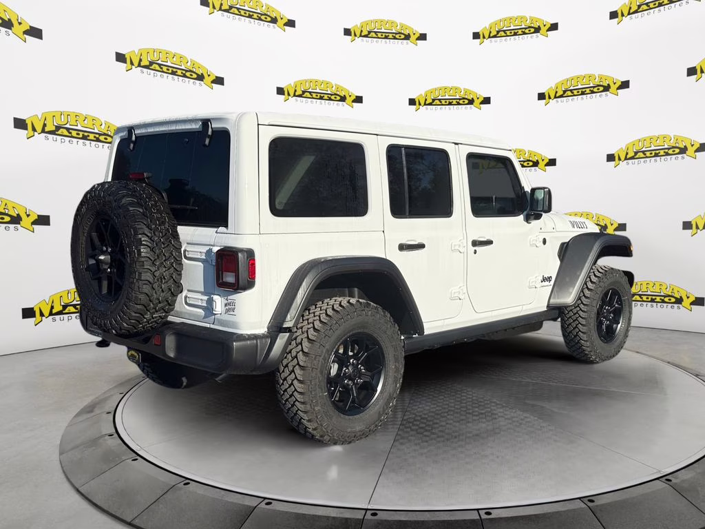2026 Bright White Clearcoat Jeep Wrangler Willys 4X4 SUV