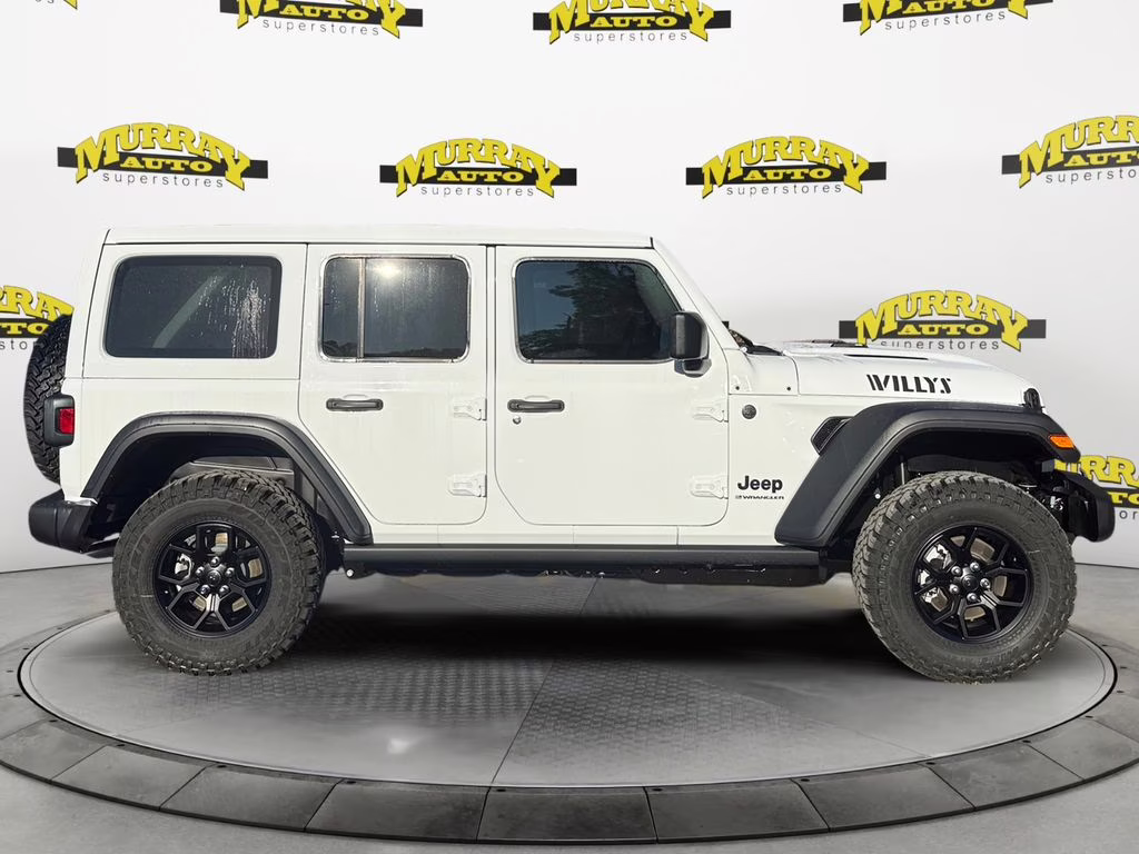2026 Bright White Clearcoat Jeep Wrangler Willys 4X4 SUV