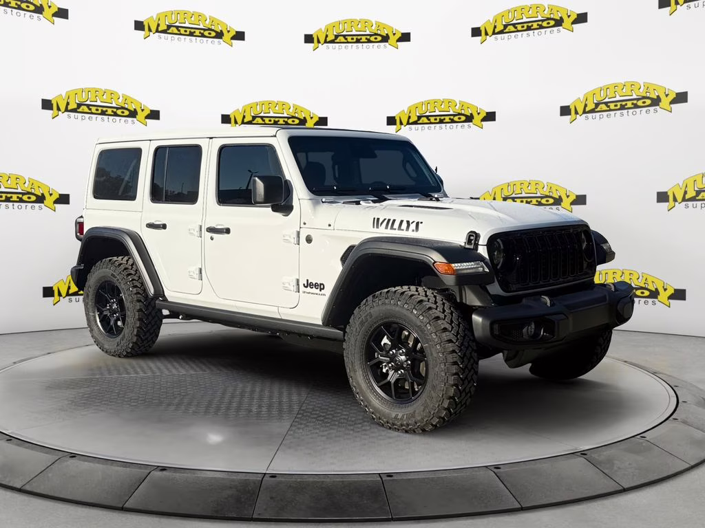2026 Bright White Clearcoat Jeep Wrangler Willys 4X4 SUV