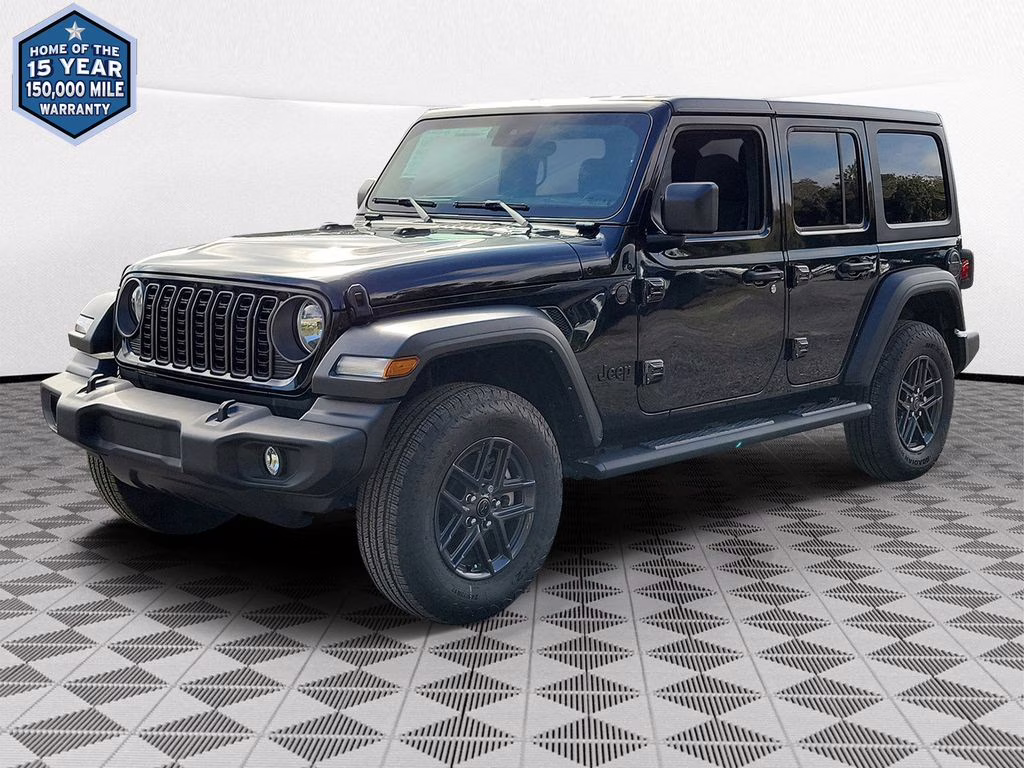 2025 Black Clearcoat Jeep Wrangler Sport S 4X4 SUV
