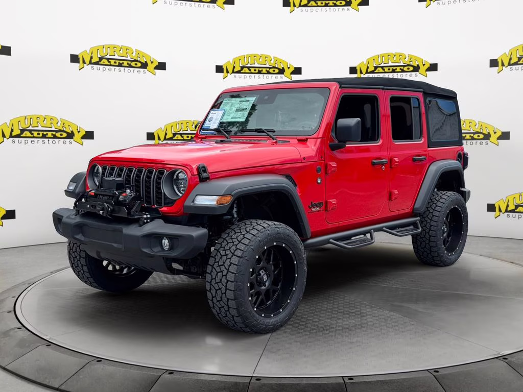 2025 Firecracker Red Clearcoat Jeep Wrangler Sport S 4X4 SUV