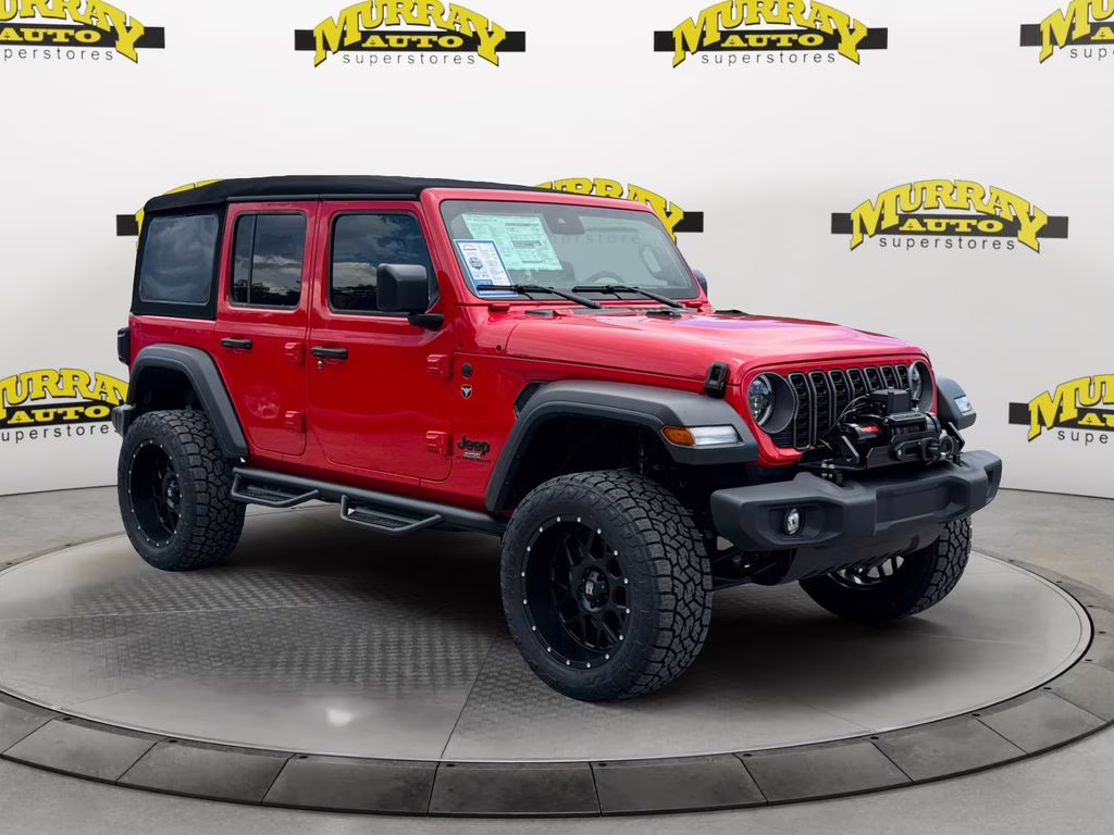 2025 Firecracker Red Clearcoat Jeep Wrangler Sport S 4X4 SUV