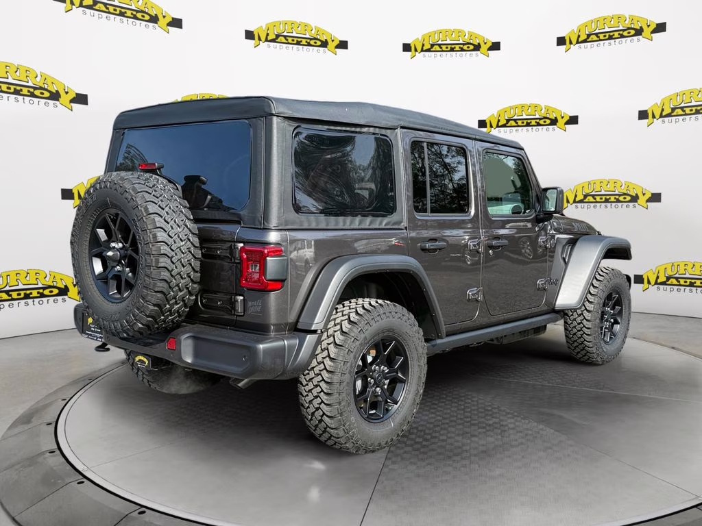 2026 Granite Crystal Metallic Clearcoat Jeep Wrangler Willys 4X4 SUV