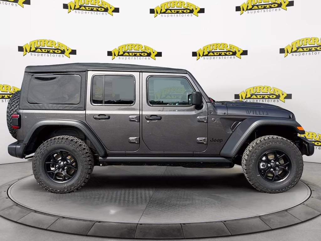 2026 Granite Crystal Metallic Clearcoat Jeep Wrangler Willys 4X4 SUV