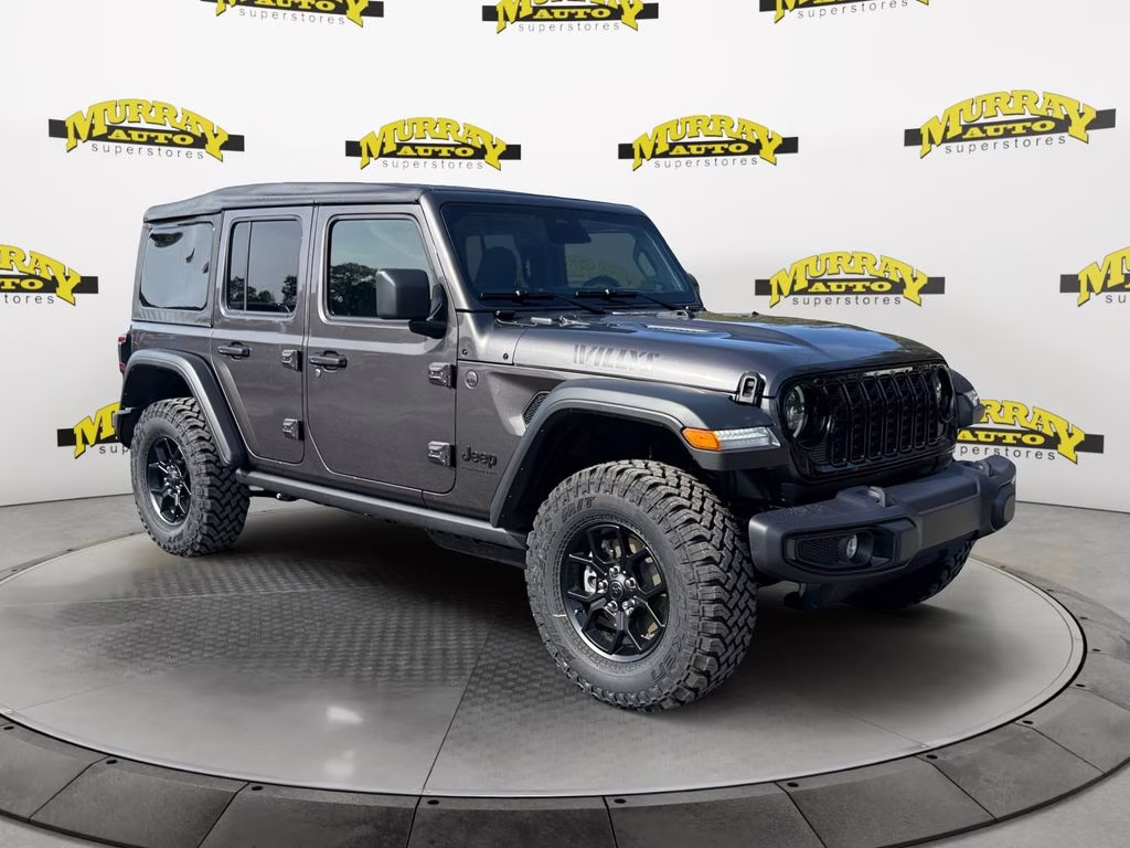 2026 Granite Crystal Metallic Clearcoat Jeep Wrangler Willys 4X4 SUV