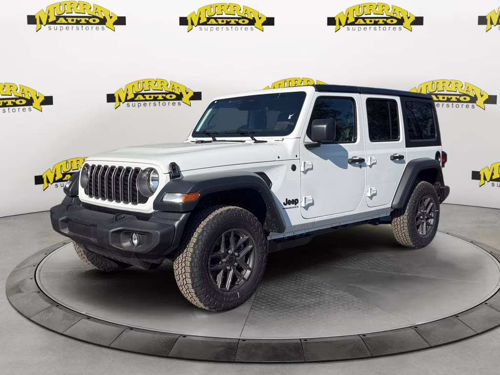2026 Bright White Clearcoat Jeep Wrangler Sport S 4X4 SUV