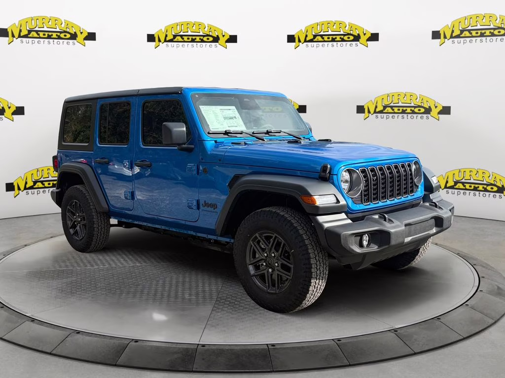 2026 Hydro Blue Pearl Coat Jeep Wrangler Sport S 4X4 SUV