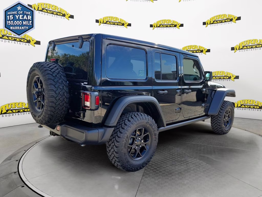 2026 Black Clearcoat Jeep Wrangler Willys 4X4 SUV