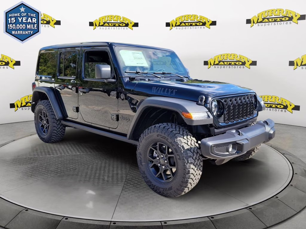 2026 Black Clearcoat Jeep Wrangler Willys 4X4 SUV