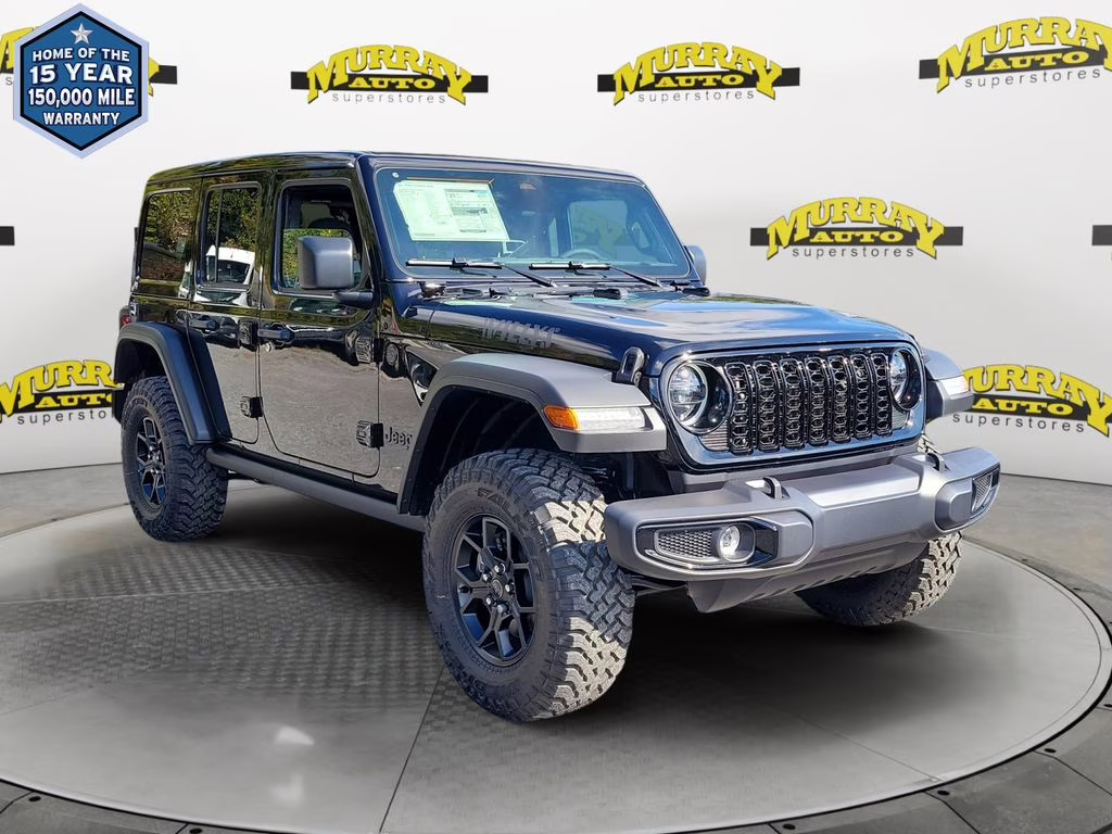 2026 Black Clearcoat Jeep Wrangler Willys 4X4 SUV