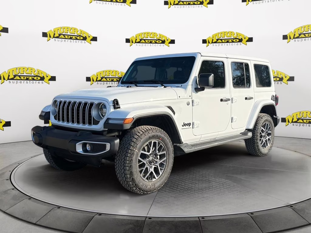 2026 bright white clearcoat Jeep Wrangler Sahara 4X4 SUV