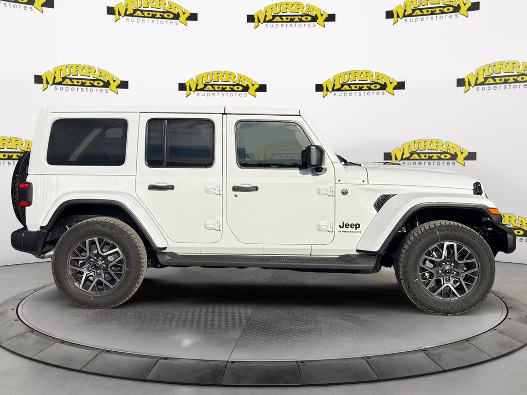 2026 bright white clearcoat Jeep Wrangler Sahara 4X4 SUV