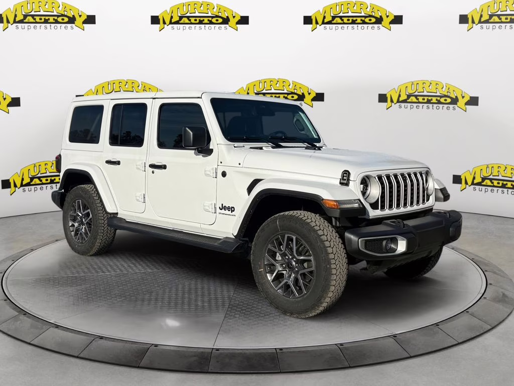 2026 bright white clearcoat Jeep Wrangler Sahara 4X4 SUV