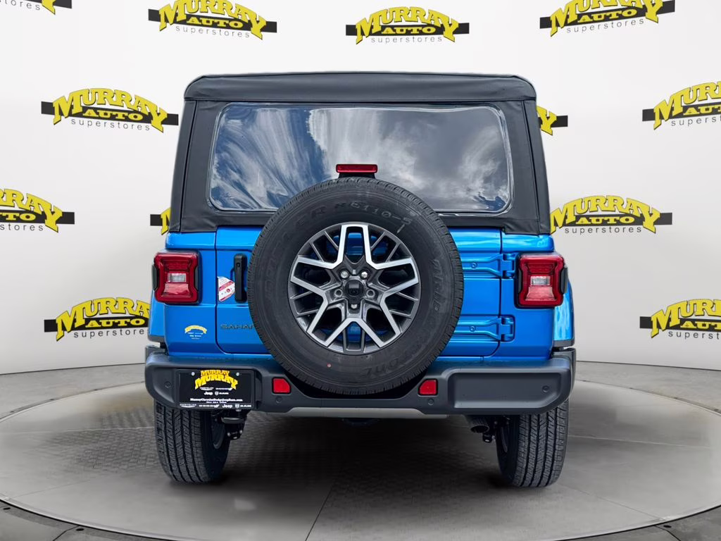 2025 Hydro Blue Pearl Coat Jeep Wrangler Sahara 4X4 SUV
