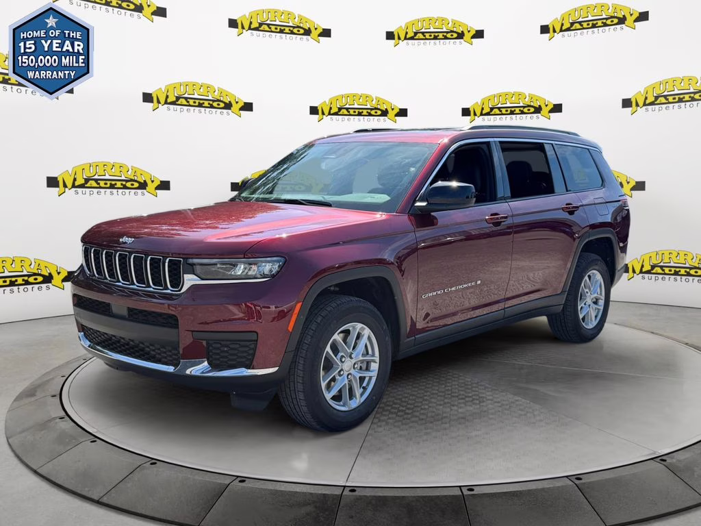 2025 Velvet Red Pearlcoat Jeep Grand Cherokee L Laredo RWD SUV