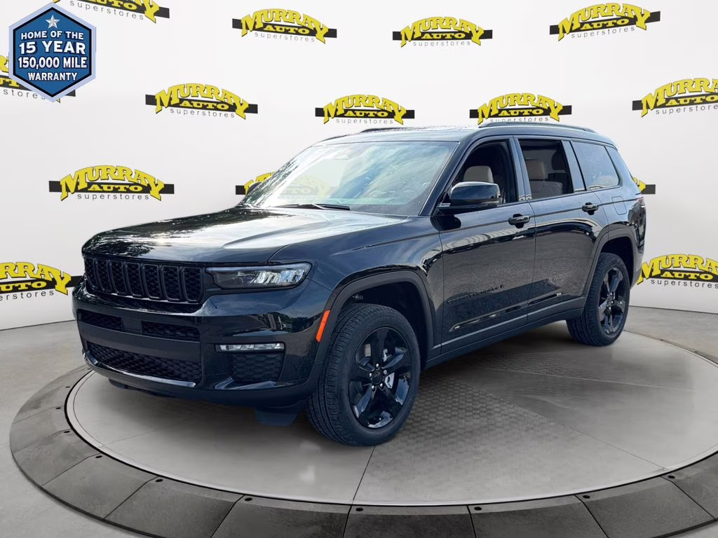 2025 Diamond Black Crystal Pearlcoat Jeep Grand Cherokee L Limited RWD SUV