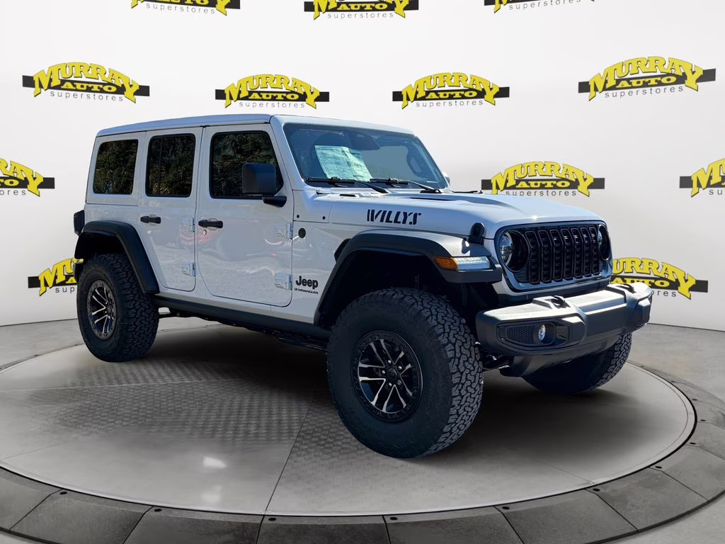 2026 Bright White Clearcoat Jeep Wrangler Willys 4X4 SUV