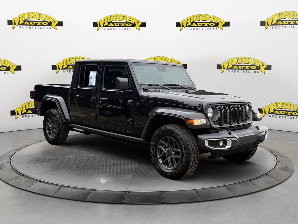 2025 Black Clearcoat Jeep Gladiator Sport S 4X4 Truck