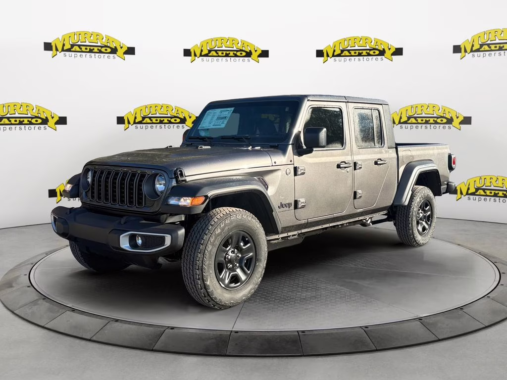 2026 Granite Crystal Metallic Clearcoat Jeep Gladiator Sport 4X4 Truck