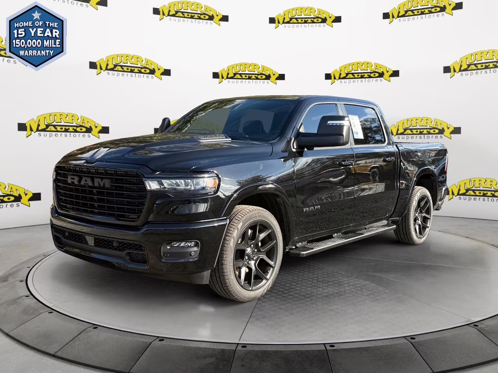 2026 Diamond Black Crystal Pearlcoat Ram 1500 Laramie 4X4 Truck