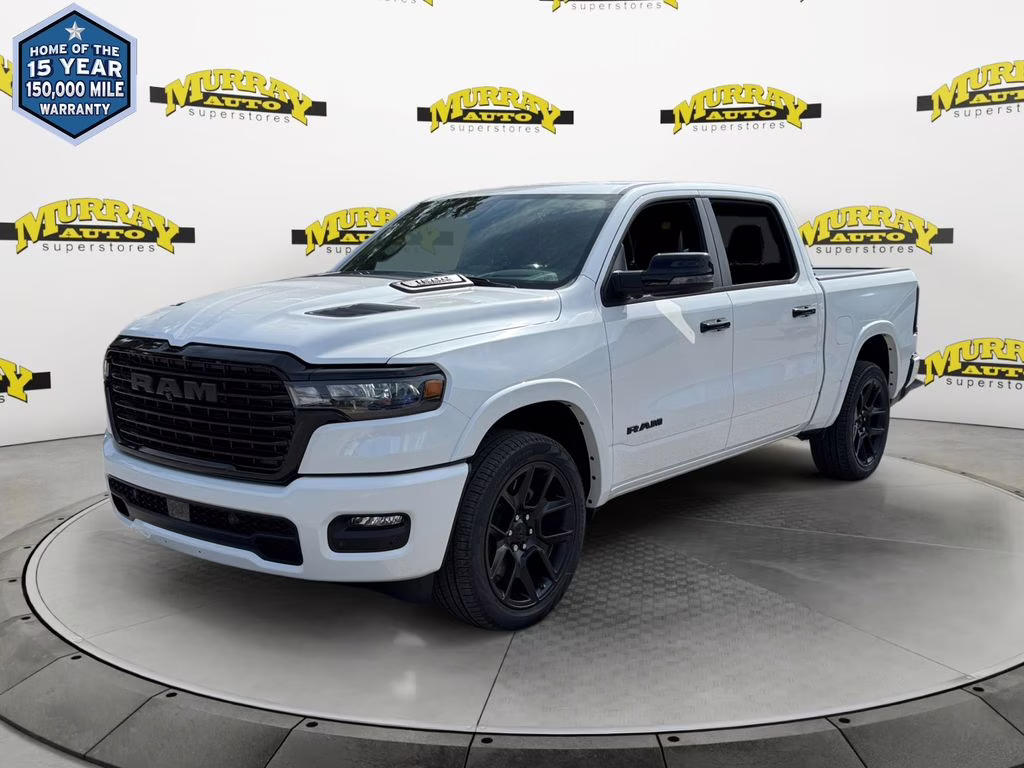 2026 Ivory White Tri-Coat Pearlcoat Ram 1500 Laramie 4X4 Truck