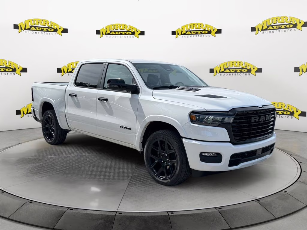 2026 Ivory White Tri-Coat Pearlcoat Ram 1500 Laramie 4X4 Truck