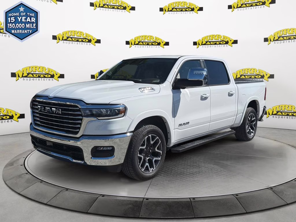 2026 Bright White Clearcoat Ram 1500 Laramie 4X4 Truck