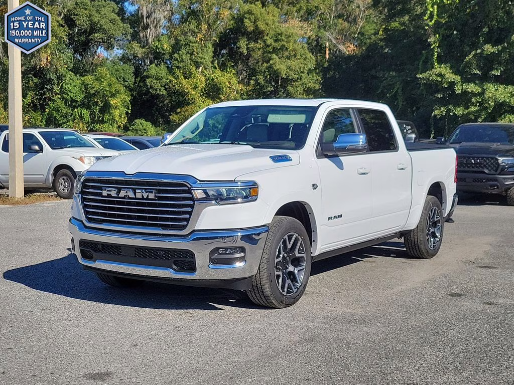 2026 Bright White Clearcoat Ram 1500 Laramie 4X4 Truck