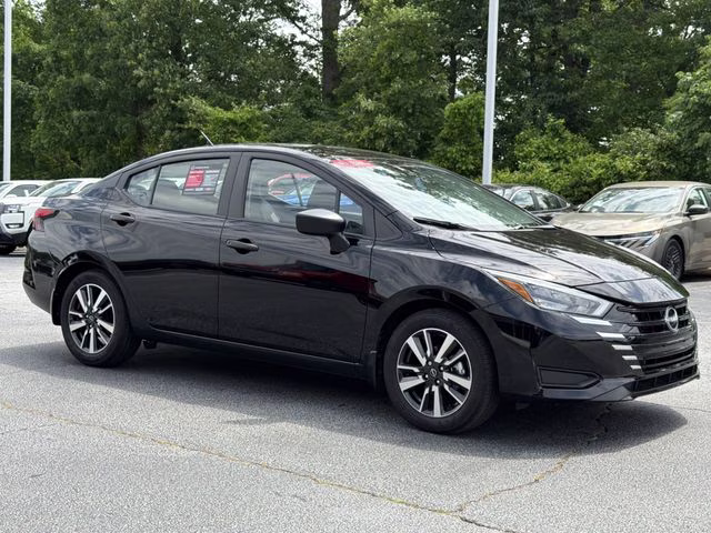 2025 Super Black Metallic Nissan Versa 1.6 S FWD Sedan