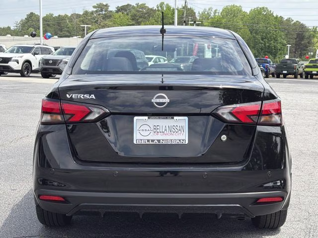 2025 Super Black Metallic Nissan Versa 1.6 S FWD Sedan