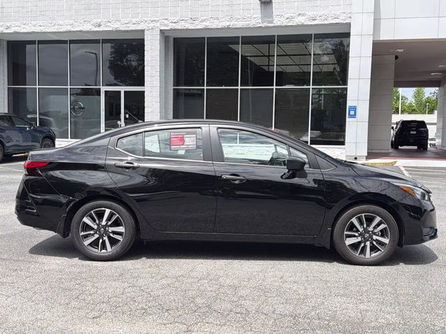 2025 Super Black Metallic Nissan Versa 1.6 S FWD Sedan
