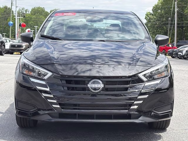 2025 Super Black Metallic Nissan Versa 1.6 S FWD Sedan
