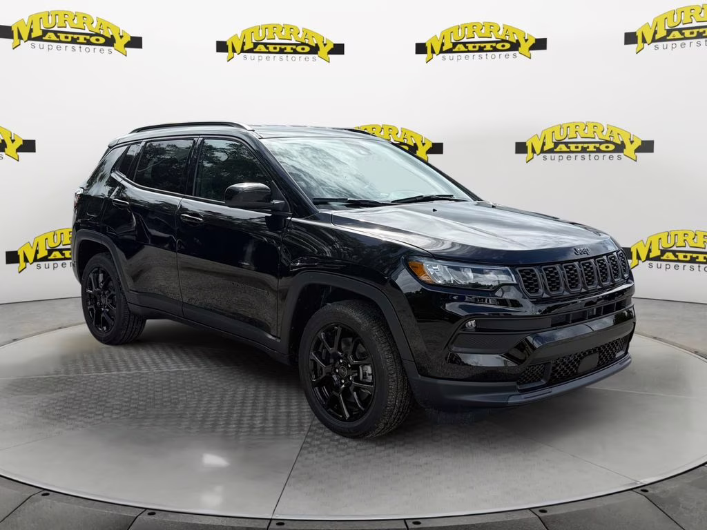 2026 Diamond Black Crystal Pearlcoat Jeep Compass Latitude 4X4 SUV