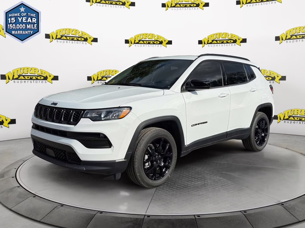 2026 Bright White Clearcoat Jeep Compass Latitude 4X4 SUV