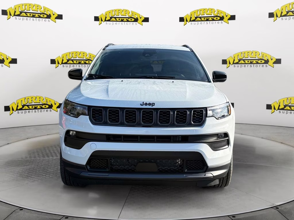 2026 Bright White Clearcoat Jeep Compass Latitude 4X4 SUV