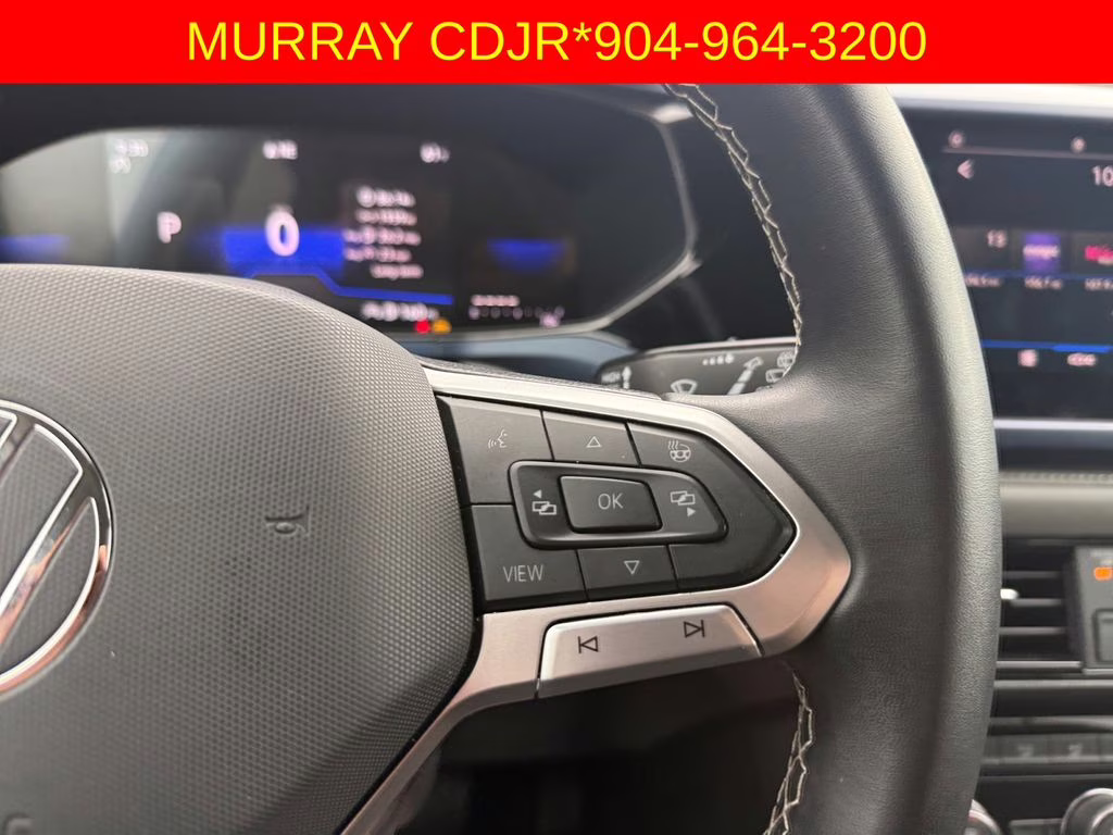 2024 Pure White Volkswagen Taos 1.5T SE FWD SUV